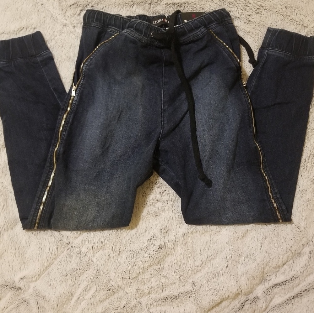 Zipper joggers